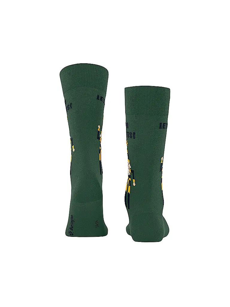 BURLINGTON | Nombre del producto: Calcetines para hombre NUTTY NUTRACKER 40-46 eucalyptus | Verde