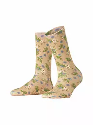 BURLINGTON | Socken FLORAL ROMANCE 36-41 sesame | Beige