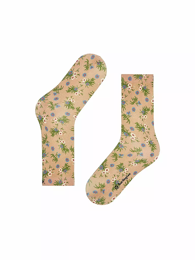 BURLINGTON | Socken FLORAL ROMANCE 36-41 sesame | Beige
