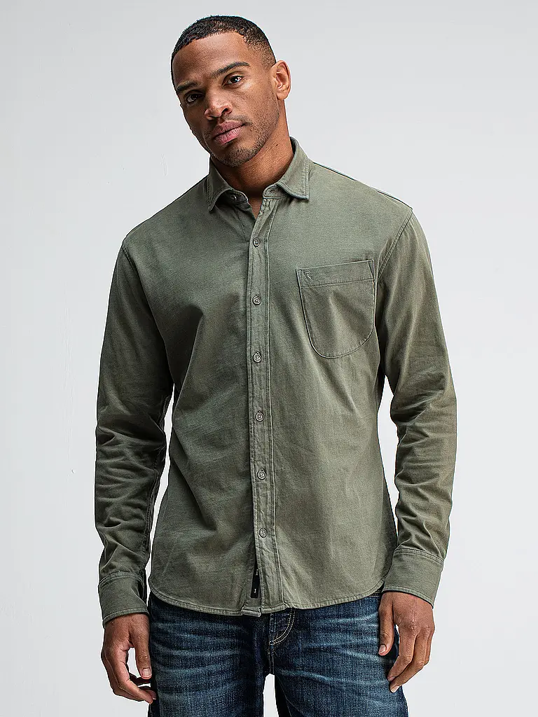 BUTCHER OF BLUE | Camisa Regular Fit AIDAN | Oliva