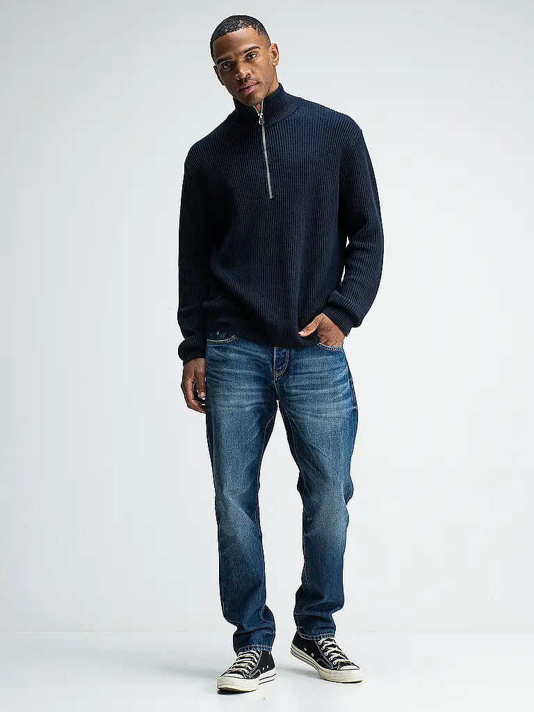 BUTCHER OF BLUE | Jersey Troyer GALWAY | Azul oscuro
