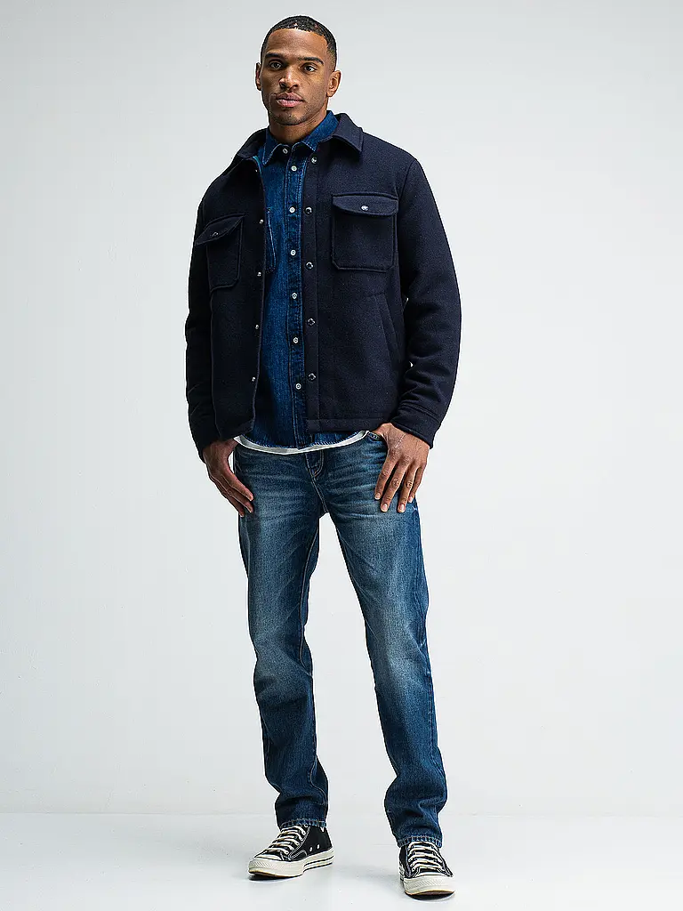 BUTCHER OF BLUE | Overshirt NORBU | Azul oscuro