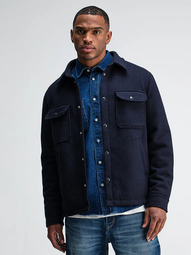 BUTCHER OF BLUE | Overshirt NORBU | Azul oscuro