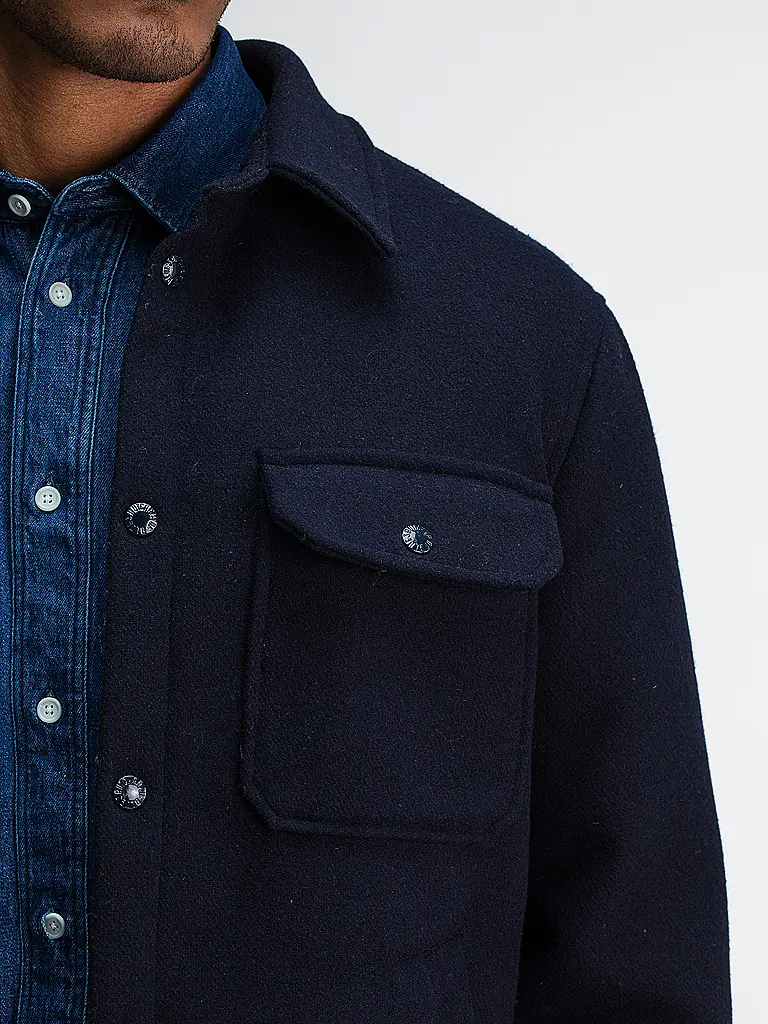 BUTCHER OF BLUE | Overshirt NORBU | Azul oscuro