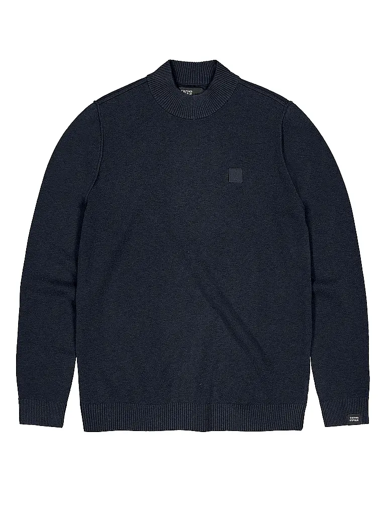 BUTCHER OF BLUE | Pullover CLIFDEN MOCK | Azul oscuro