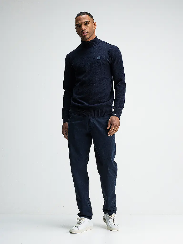 BUTCHER OF BLUE | Pullover CLIFDEN MOCK | Azul oscuro