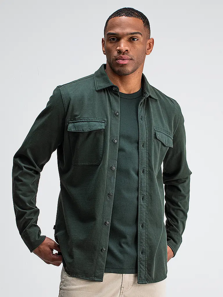 BUTCHER OF BLUE | Sobrecamisa FINN | Verde oscuro