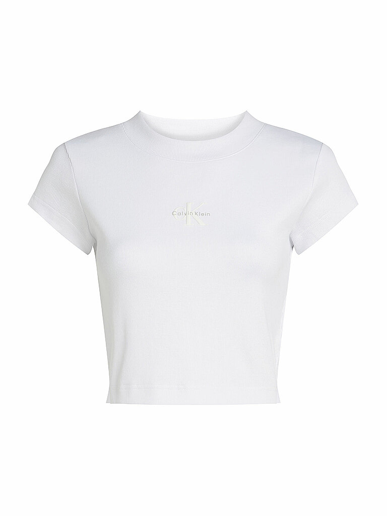 Camiseta de corte cropped blanco L