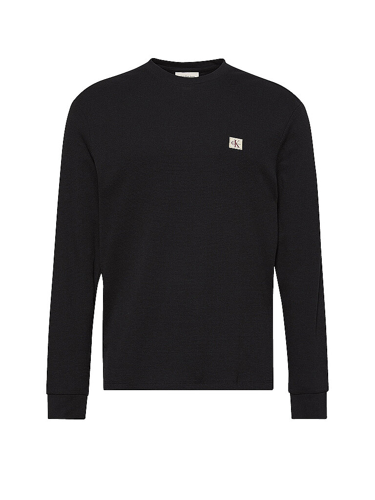 Camiseta de manga larga negro XS