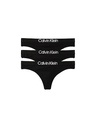 CALVIN KLEIN | String Pack de 3 negro