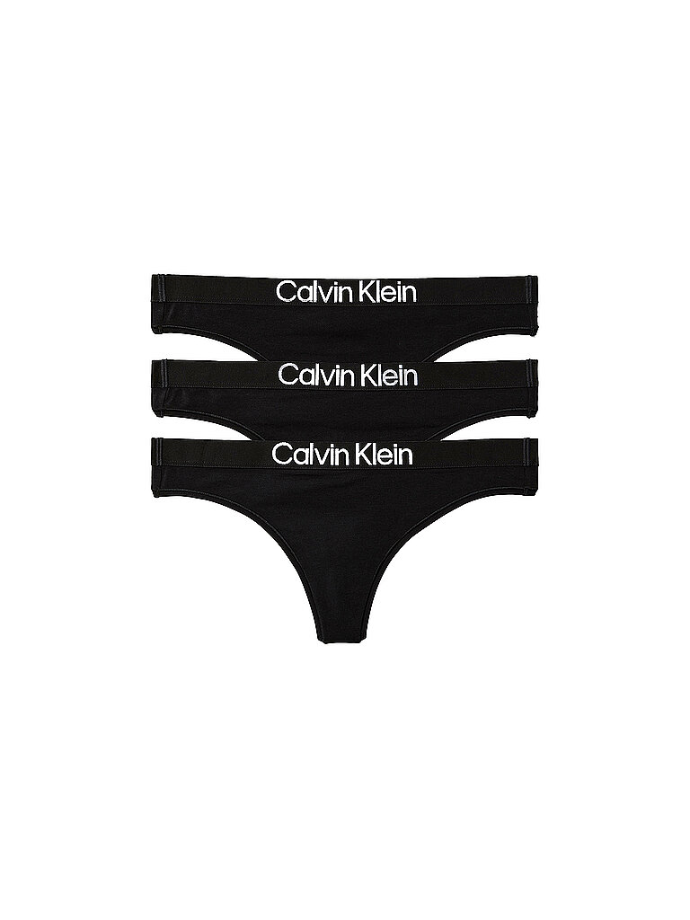 String Pack de 3 negro negro XS