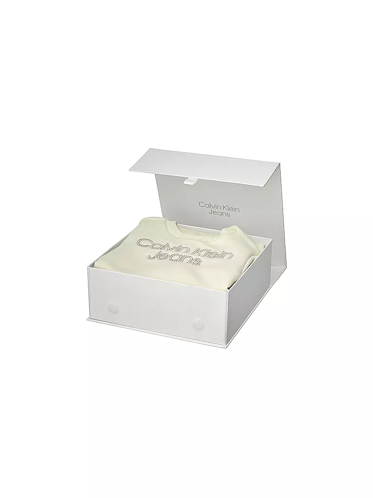 CALVIN KLEIN JEANS | Baby Set Sweater und Hose  | Beige