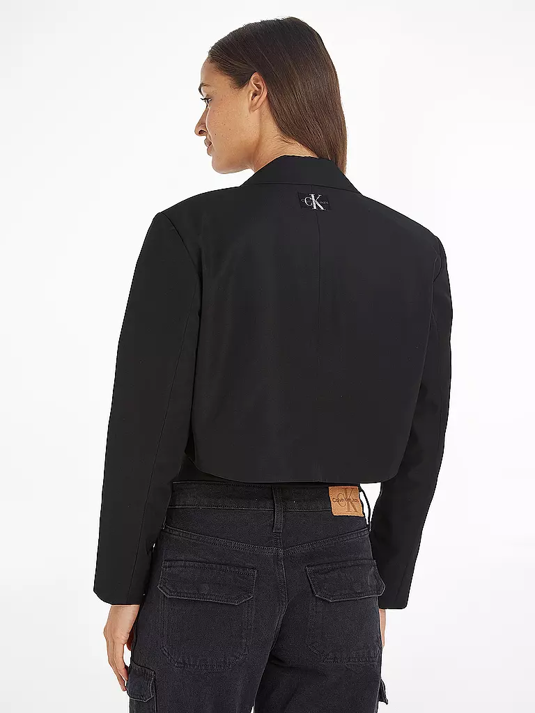 CALVIN KLEIN JEANS | Blazer Cropped Fit  | Negro