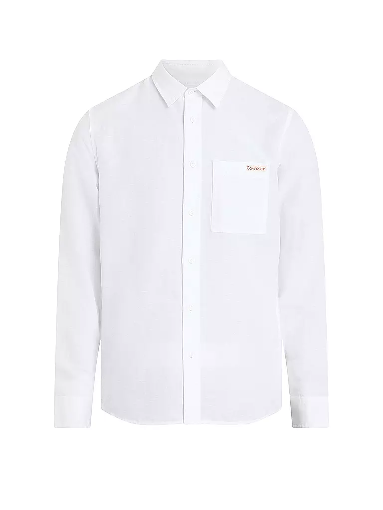 CALVIN KLEIN JEANS | Camisa de lino | Blanco