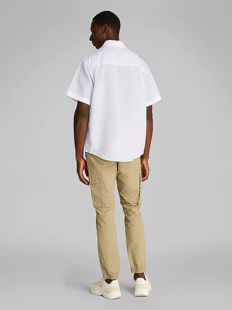CALVIN KLEIN JEANS | Camisa de lino | weiss