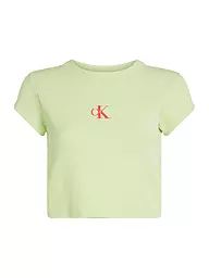 CALVIN KLEIN JEANS | Camiseta corte cropped | Verde claro