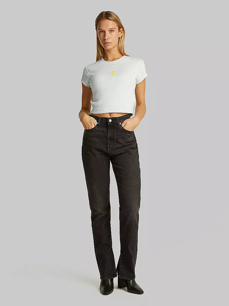 CALVIN KLEIN JEANS | Camiseta corte cropped | mint