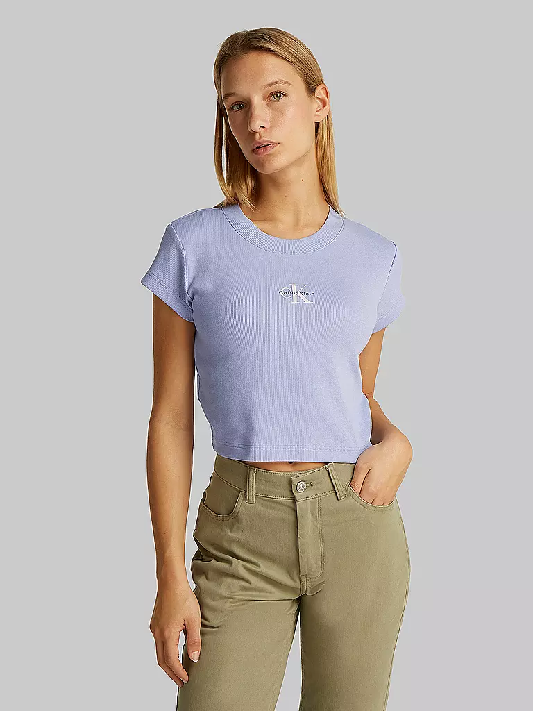 CALVIN KLEIN JEANS | Camiseta Cropped Fit | lila