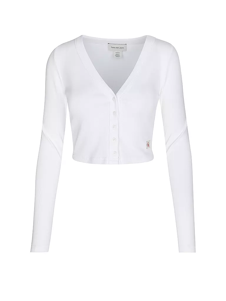 CALVIN KLEIN JEANS | Camiseta de manga larga | weiss