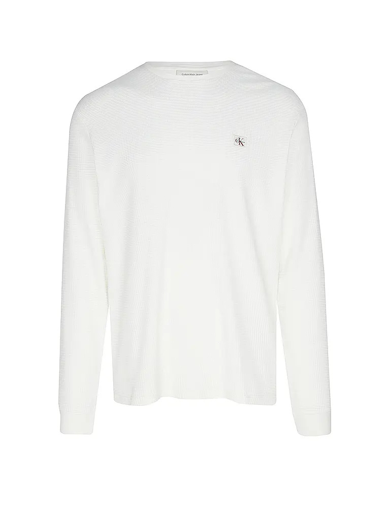CALVIN KLEIN JEANS | Camiseta de manga larga | weiss