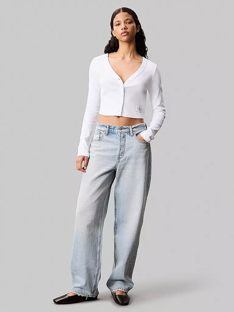 CALVIN KLEIN JEANS | Camiseta de manga larga | weiss