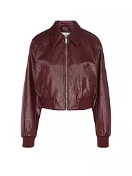 CALVIN KLEIN JEANS | Chaqueta de imitación de cuero | Rojo oscuro