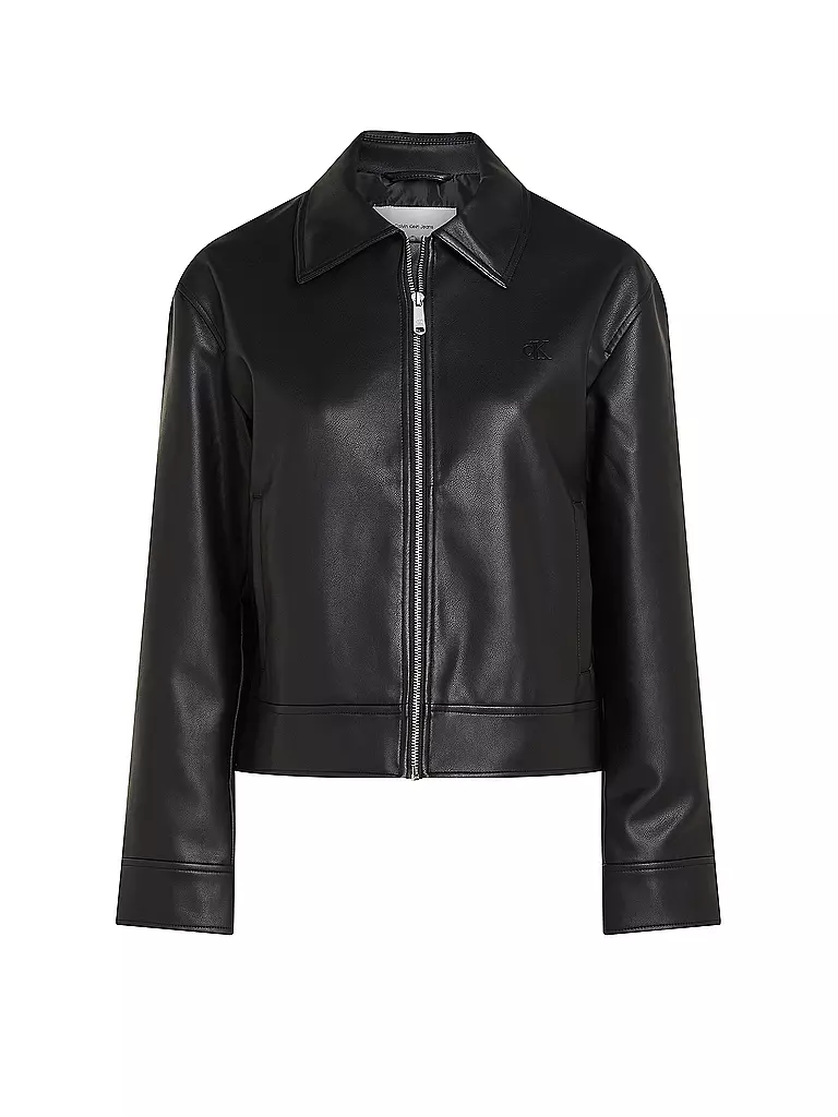 CALVIN KLEIN JEANS | Chaqueta de imitación de cuero | schwarz