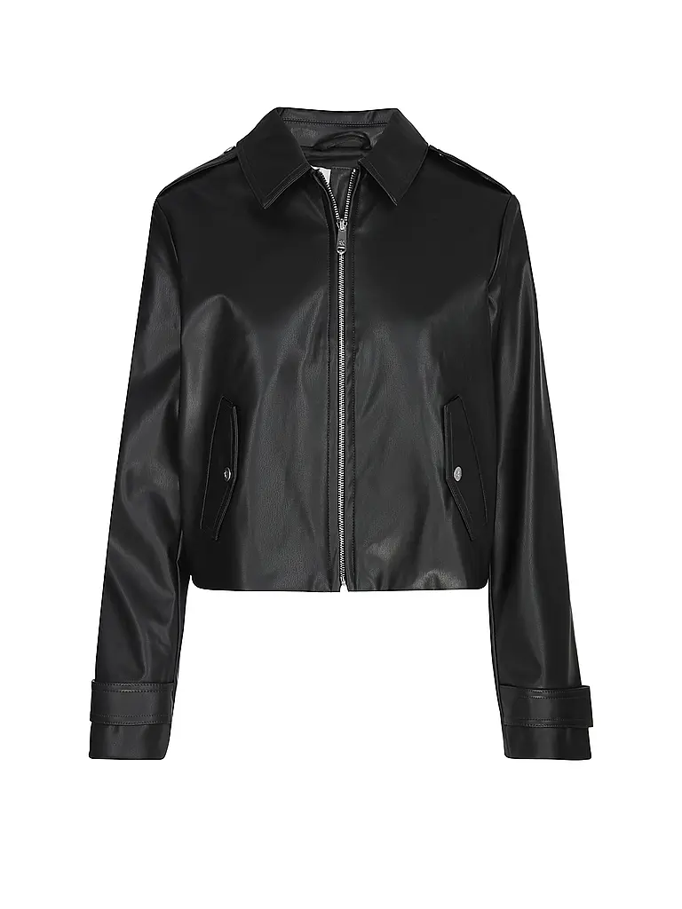 CALVIN KLEIN JEANS | Chaqueta de imitación de cuero | Negro