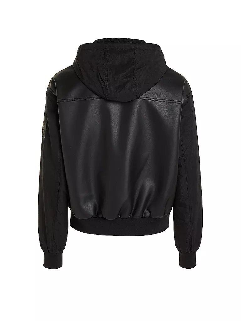 CALVIN KLEIN JEANS | Jacke in Lederoptik | Negro
