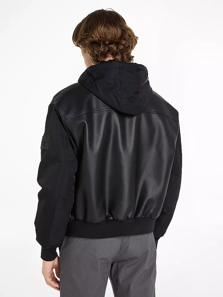 CALVIN KLEIN JEANS | Jacke in Lederoptik | Negro