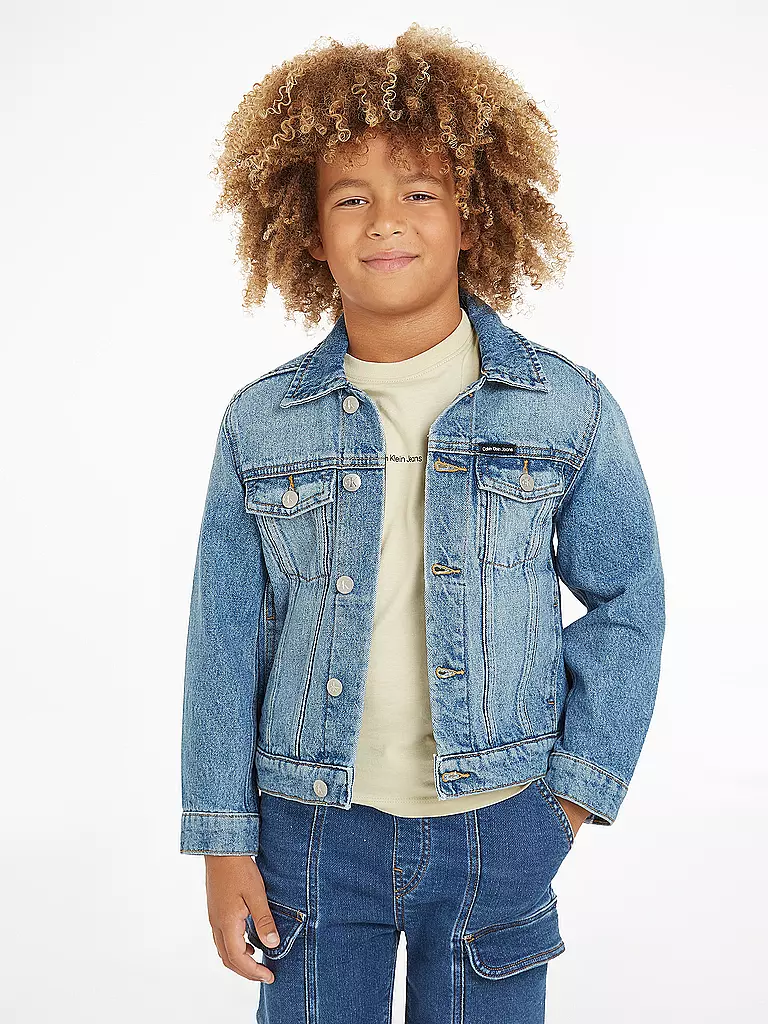 CALVIN KLEIN JEANS | Jungen Jeansjacke  | Azul