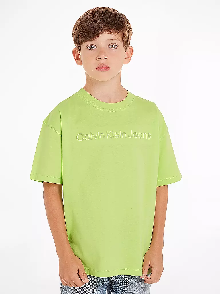 CALVIN KLEIN JEANS | Jungen T-Shirt  | Verde
