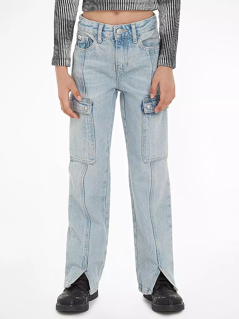 CALVIN KLEIN JEANS | Mädchen Cargohose  | Azul claro