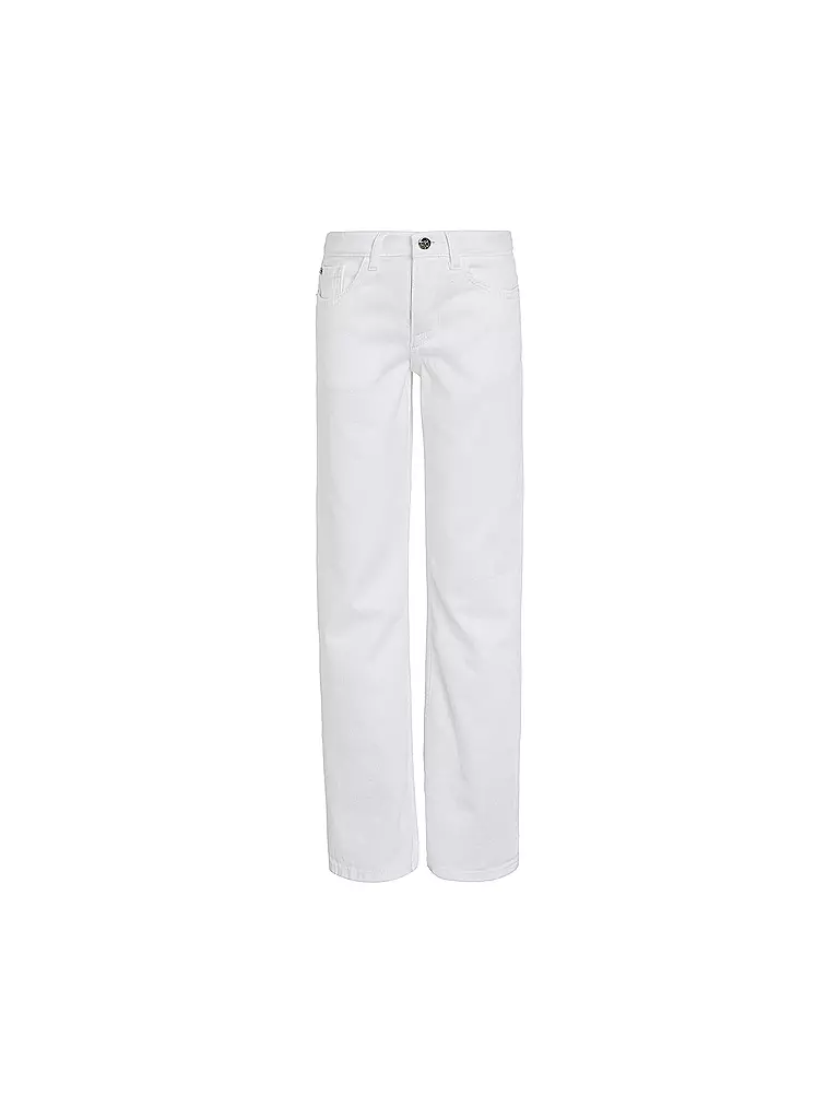 CALVIN KLEIN JEANS | Mädchen Jeans Straight Fit  | Blanco