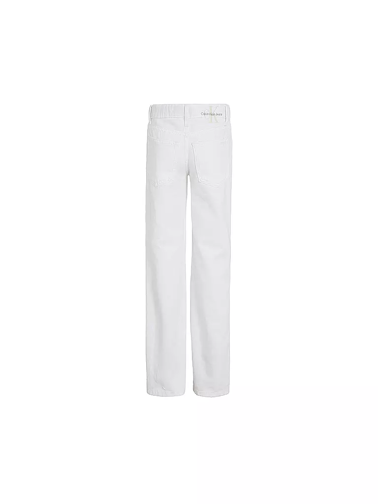 CALVIN KLEIN JEANS | Mädchen Jeans Straight Fit  | Blanco