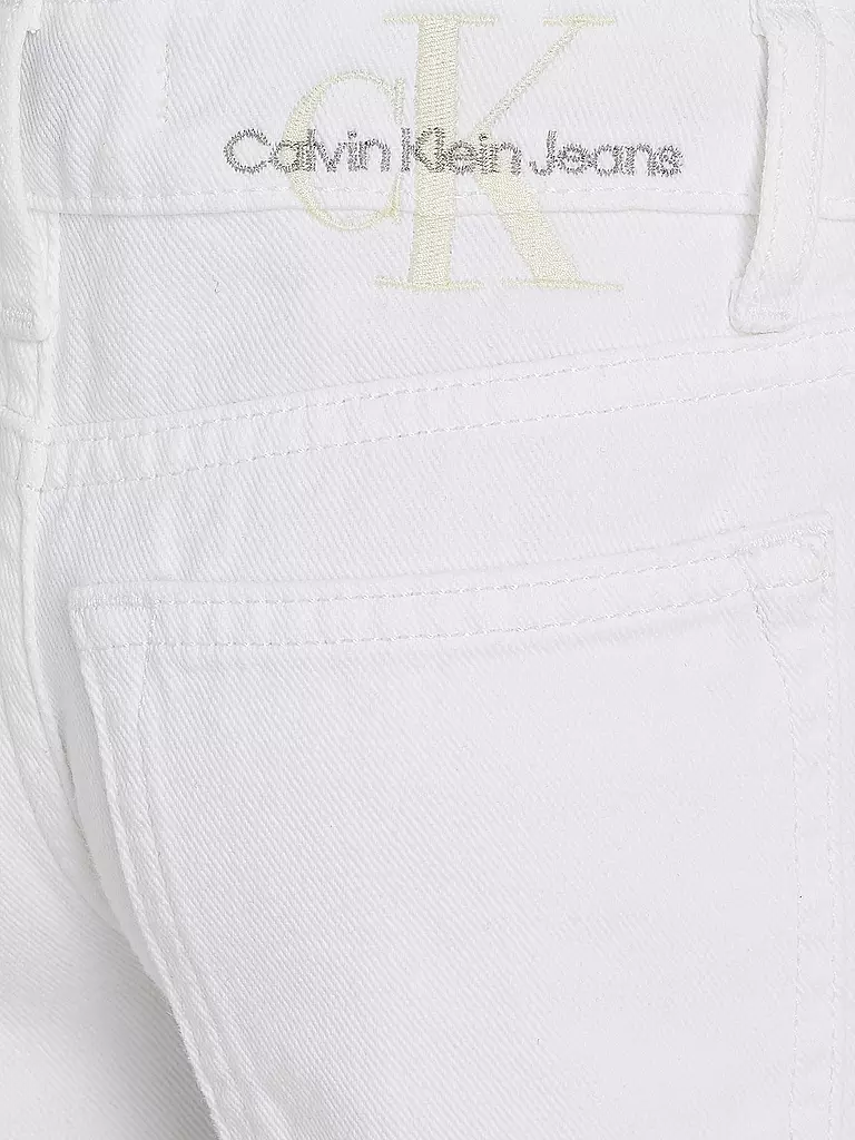 CALVIN KLEIN JEANS | Mädchen Jeans Straight Fit  | Blanco