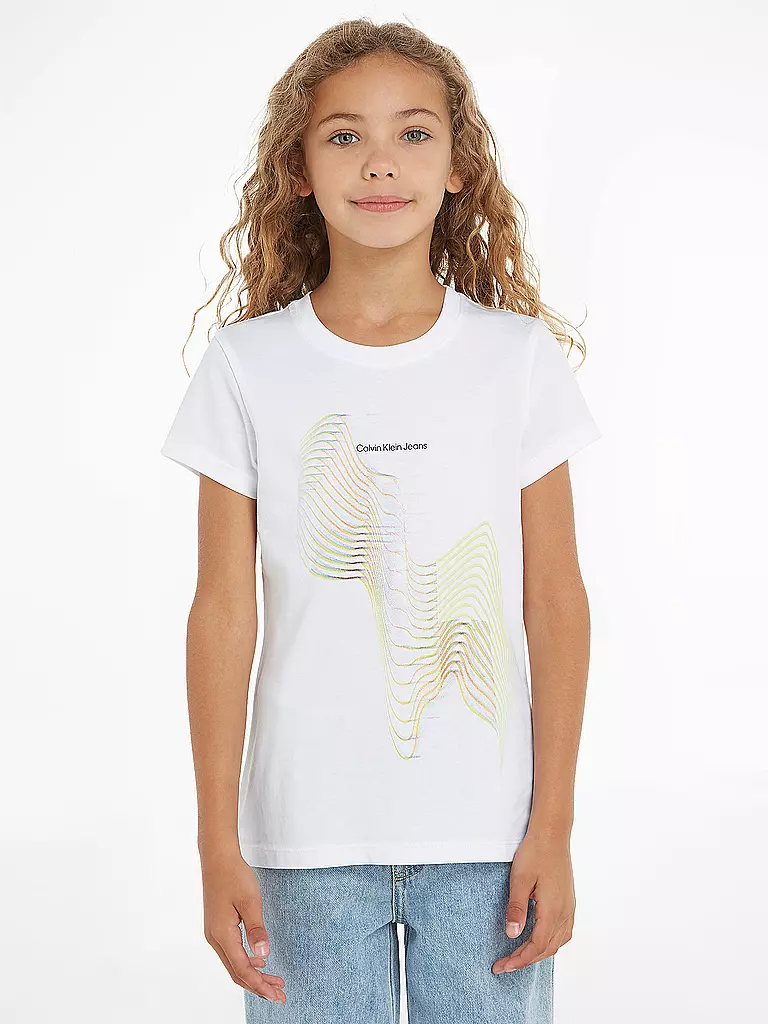 CALVIN KLEIN JEANS | Mädchen T-Shirt  | Blanco