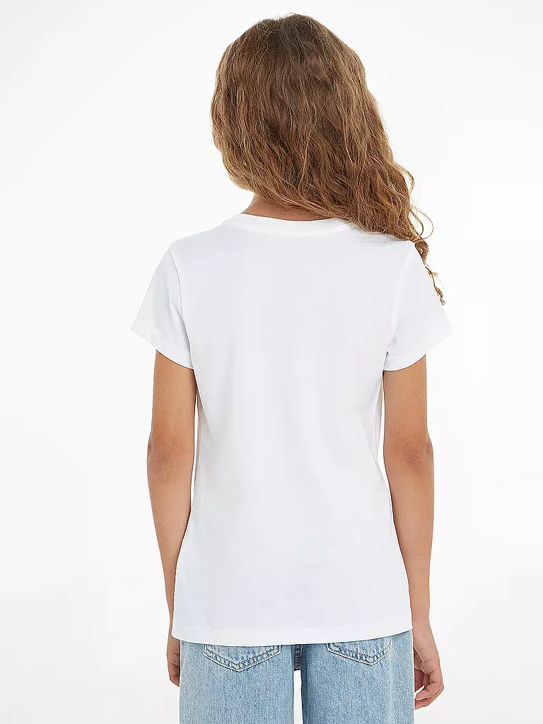 CALVIN KLEIN JEANS | Mädchen T-Shirt  | Blanco