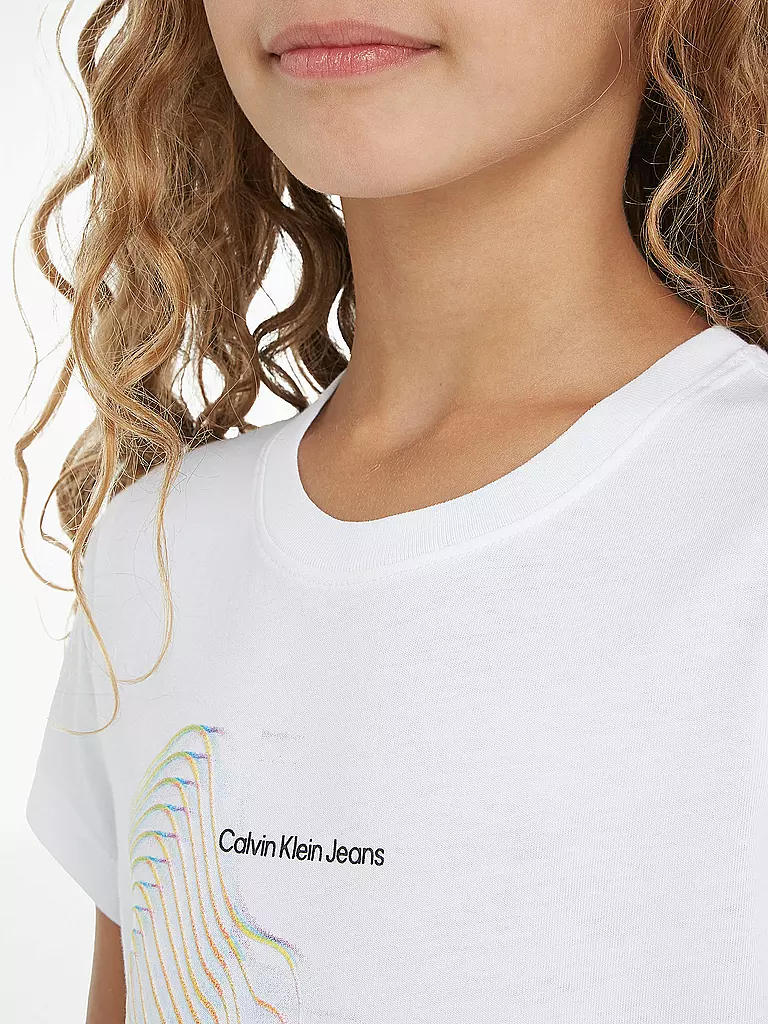 CALVIN KLEIN JEANS | Mädchen T-Shirt  | Blanco