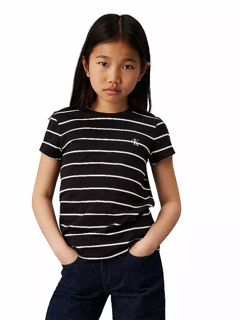 CALVIN KLEIN JEANS | Mädchen T-Shirt 2er Pkg  | Negro