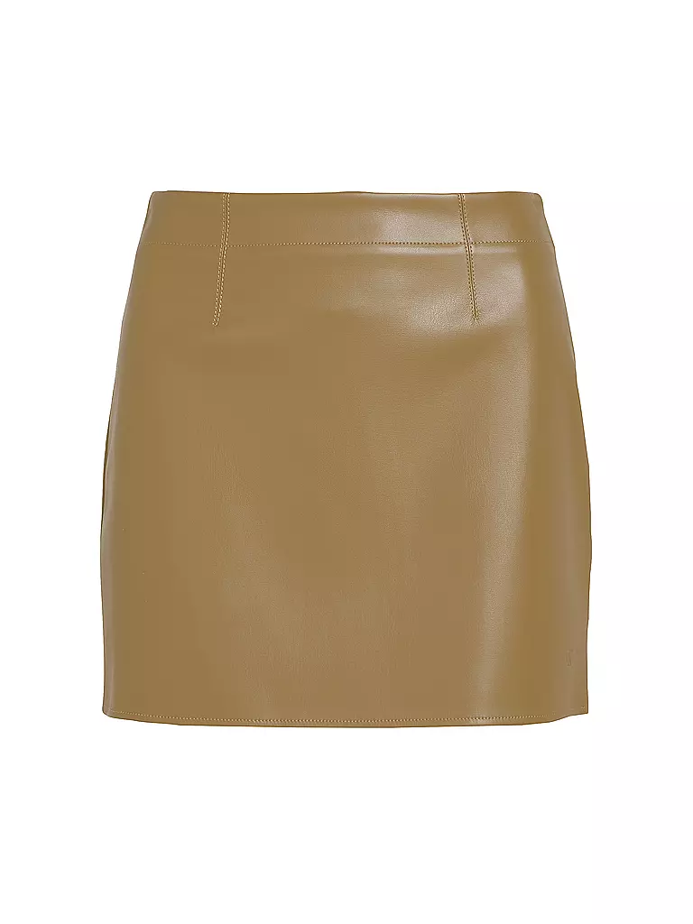 CALVIN KLEIN JEANS | Minifalda de efecto cuero | Oliva