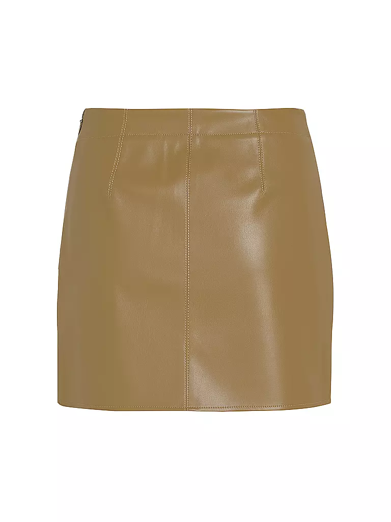 CALVIN KLEIN JEANS | Minifalda de efecto cuero | Oliva