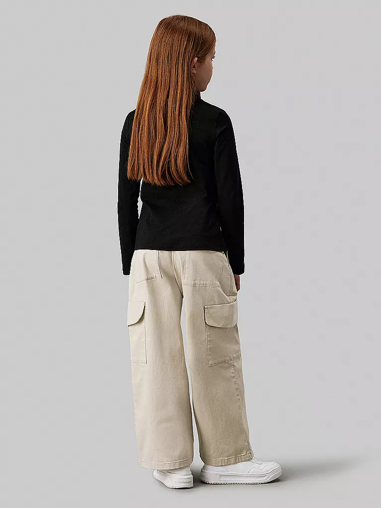 CALVIN KLEIN JEANS | Pantalones cargo para niña | Beige