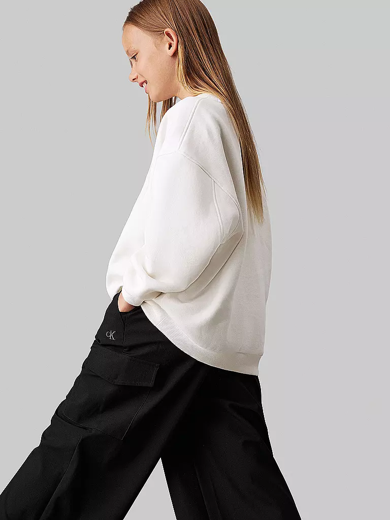 CALVIN KLEIN JEANS | Pantalones cargo para niña | Negro