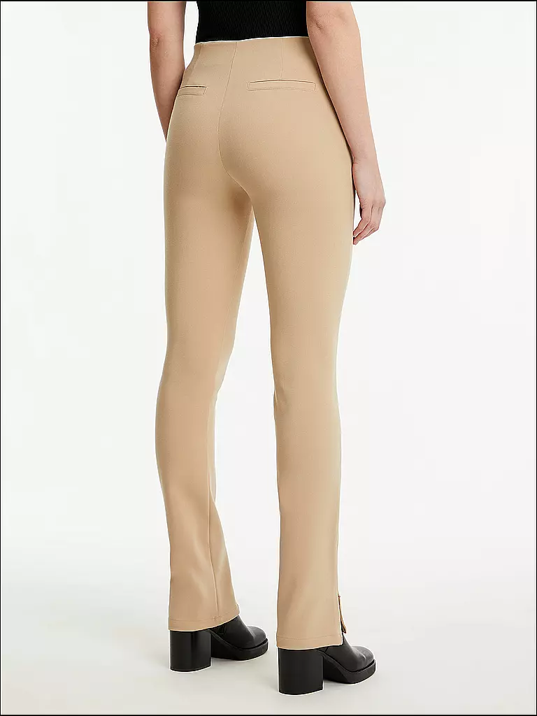 CALVIN KLEIN JEANS | Pantalones de talle alto corte ajustado | Beige