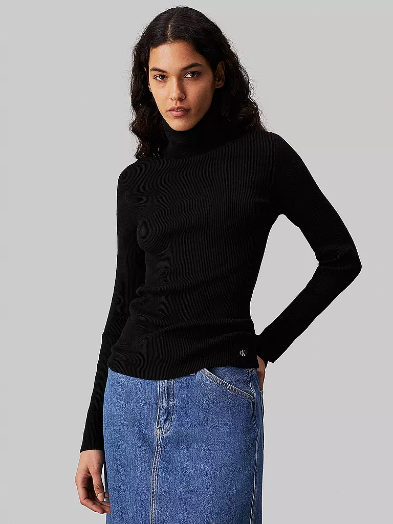 CALVIN KLEIN JEANS | Rollkragenpullover | Negro