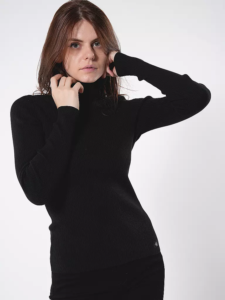CALVIN KLEIN JEANS | Rollkragenpullover | Negro