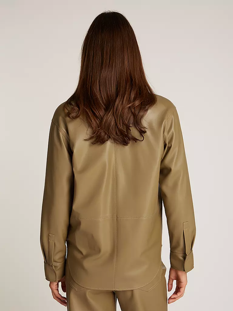 CALVIN KLEIN JEANS | Sobrecamisa con aspecto de cuero |