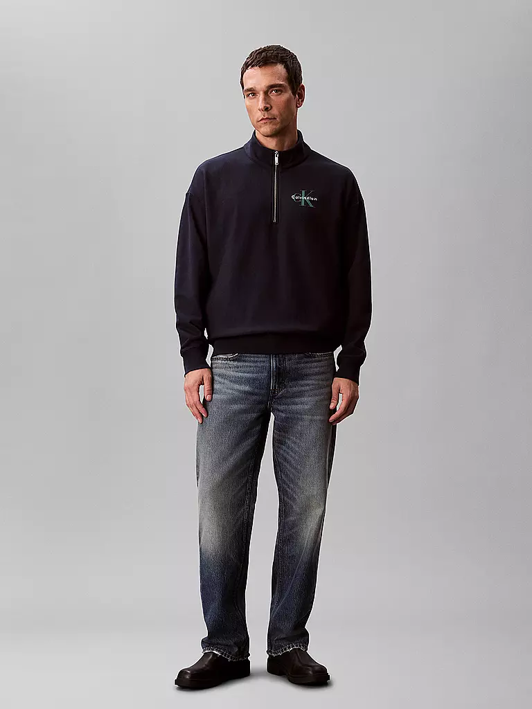 CALVIN KLEIN JEANS | Suéter Troyer | dunkelblau