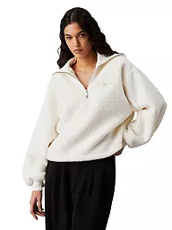 CALVIN KLEIN JEANS | Sweater in Felloptik | Crema